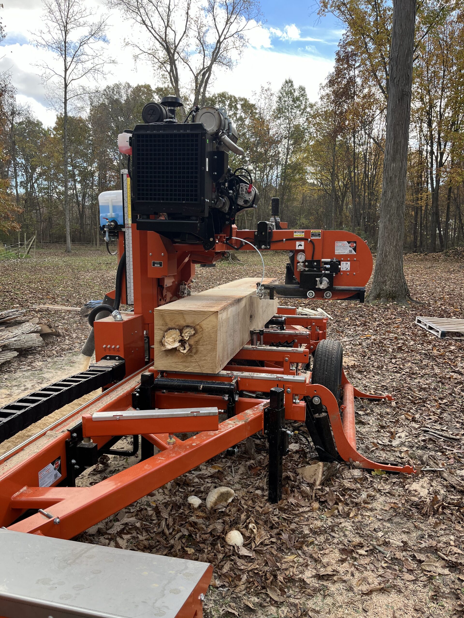 Sawmill in action