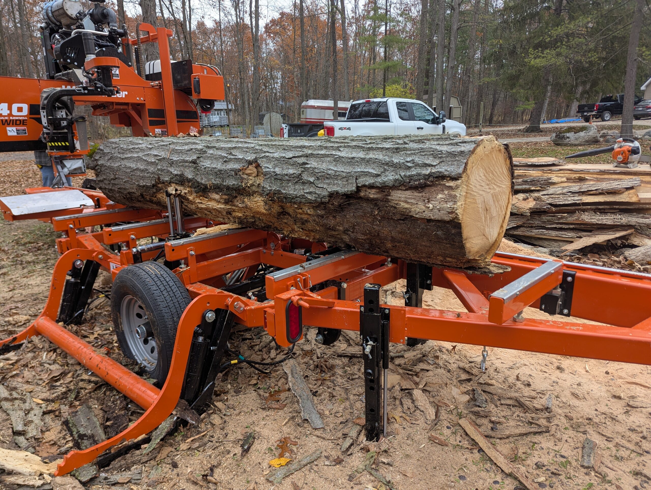 Sawmill in action